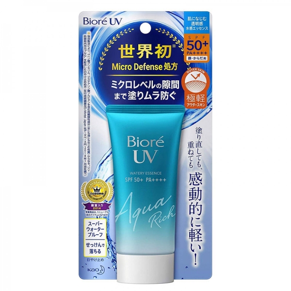 재팬홀릭의,비오레 UV 아쿠아 리치 워터리 에센스 SPF50+   50g 사진입니다.